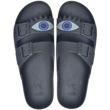 Chaussures Cacatoès OLHOS - BLACK MULTICO 03 / Bleu - #1366CE - Chaussures Mules Enfant 45 