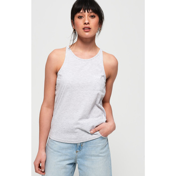 Vêtements Femme Débardeurs / T-shirts sans manche Superdry Débardeur femme  OI Essential Blanc