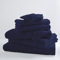 Maison & Déco Serviettes et gants de toilette Tradilinge BLUE MOON X2 Bleu foncé