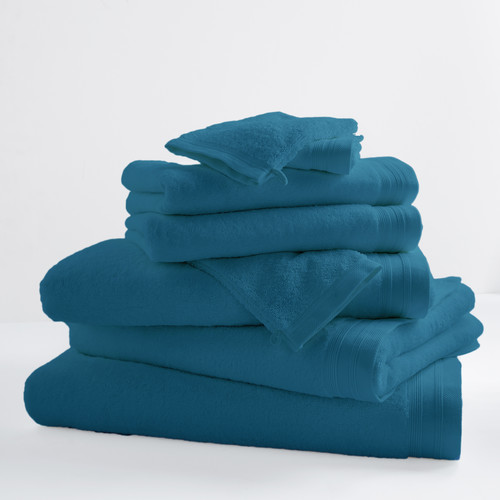 Bouts de canapé / guéridons Serviettes et gants de toilette Tradilinge CURACAO X2 Bleu