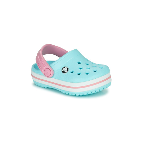 Chaussures Enfant Sabots Crocs sandalia CROCBAND CLOG T Bleu / Rose