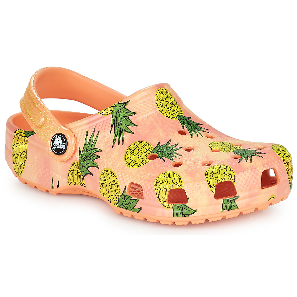 Chaussures Fille Sabots Crocs Pacer CLASSIC POOL PARTY CLOG K Rose / Jaune
