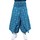 Vêtements Femme Pantalons fluides / Sarouels Fantazia Sarouel jupe culotte print fleurs Phulah Bleu