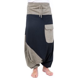 Vêtements Pantalons fluides / Sarouels Fantazia Sarouel grande taille extra long Atirih Noir