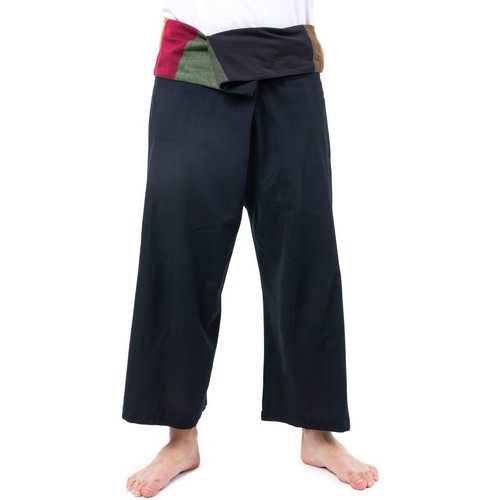 Vêtements Pantalons | Pantalon fisherman vert jaune rouge Afrikah - JE45444