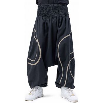 Vêtements Pantalon Zen Cache-tresor Fantazia Sarouel grande taille elastique mixte Qazvin Noir