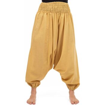 Vêtements Femme Pantalon Sarouel Bali Coton Fantazia Pantalon sarouel elastique uni aladin sarwel indien Jaune