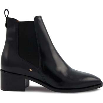 Chaussures Femme Bottines Pulls & Gilets Alicia Cuir Glacé Noir Noir
