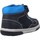 Chaussures Garçon Bottes Geox B FLICK BOY Bleu