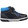 Chaussures Garçon Bottes Geox B FLICK BOY Bleu