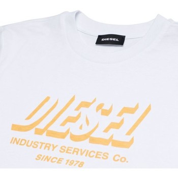 Vêtements  Diesel J00292 0GRAM - TDIEGOSA5-K100 Blanc - Vêtements T-shirts & Polos Enfant 34 