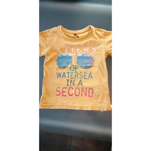 Tissaia T-shirt manches courtes Jaune - Vêtements T-shirts manches courtes  Enfant 1,00 €