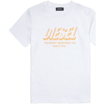 Vêtements Enfant T-shirts short-sleeved & Polos Diesel J00292 0GRAM - TDIEGOSA5-K100 Blanc