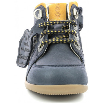 Chaussures Garçon Kickers Boots bins mountain bleu - Chaussures Boot Enfant 79 