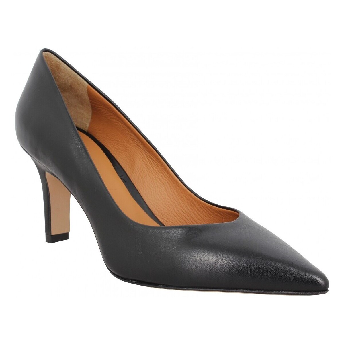 Chaussures Femme Escarpins Les Venues 8700 Cuir Femme Noir Noir