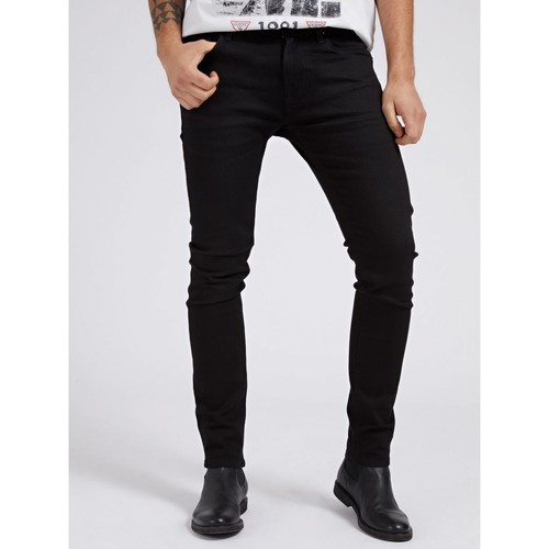 Vêtements Homme Jeans Guess M1YA27 D4F53 - CHRIS-1CRB CARRY BLACK Noir