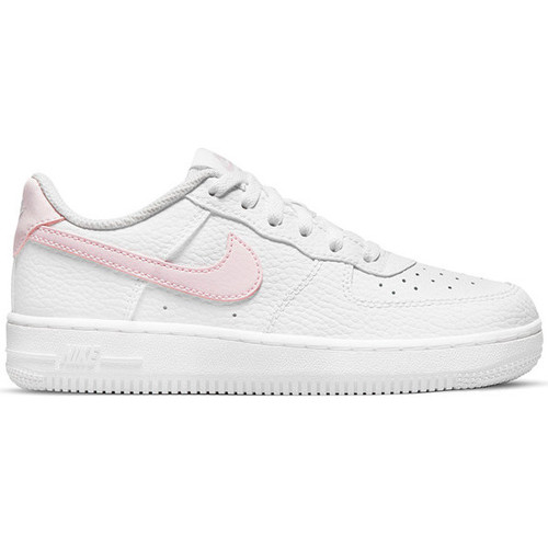 Chaussures Enfant Basketball Nike couture Force 1 (PS) / Blanc Blanc