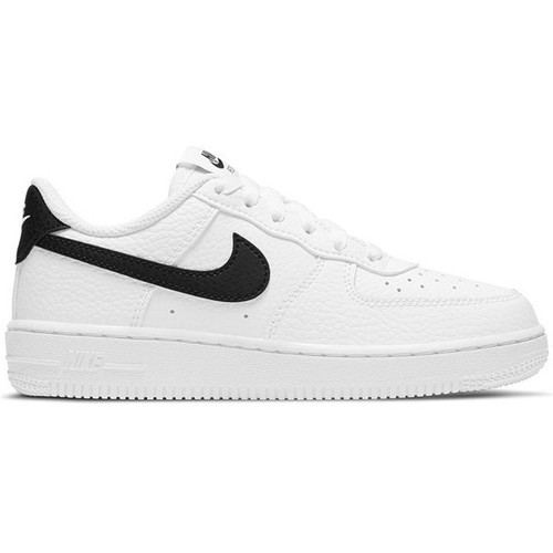 Chaussures Enfant Basketball Nike couture FORCE 1 (PS) / BLANC Blanc