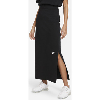 Vêtements Femme Robes Nike AIR Jupe Longue  Jersey / Noir Noir