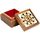 Maison & Déco Paniers / boites et corbeilles Phoenix Import Petite boite à bijoux OM en bois Marron