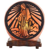 Maison & Déco Lampes à poser Phoenix Import Lampe de sel Vierge Miraculeuse env 3 kg Orange