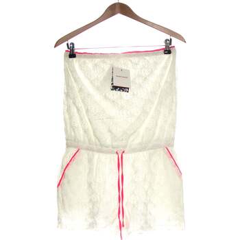Vêtements Femme Combinaisons / Salopettes Naf Naf combi-short  38 - T2 - M Blanc Blanc