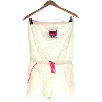 Vêtements Femme Combinaisons / Salopettes Naf Naf combi-short  38 - T2 - M Blanc Blanc