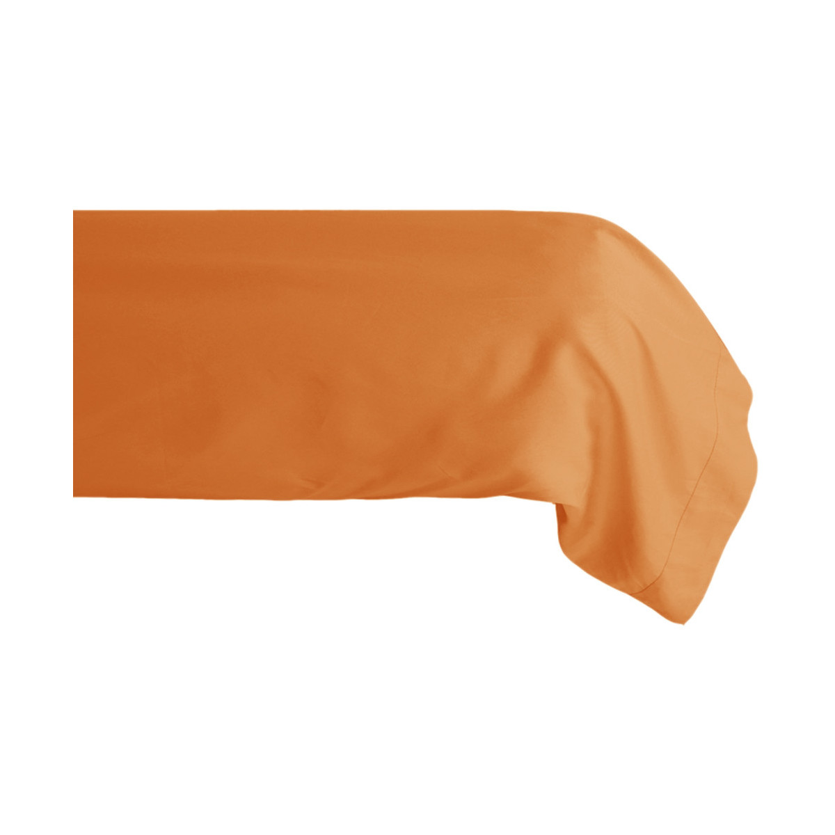 Maison & Déco Taies d'oreillers / traversins Vent Du Sud Taie de traversin percale de coton 80 fils 43 x 190 cm Orange