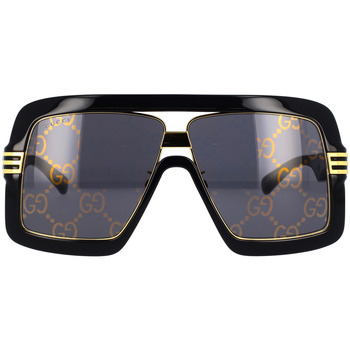 Montres & Bijoux Lunettes de soleil SHOULDER Gucci Occhiali da Sole  GG0900S 001 Noir