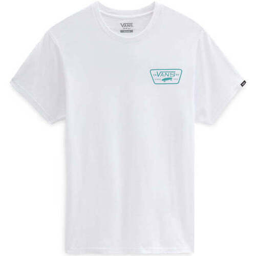 Vêtements Homme T-shirts & Polos Vans T-Shirt  Full Patch Back SS White-Porcelain Green Blanc