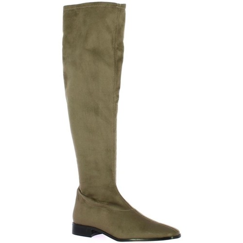 Chaussures Femme Bottes Pao Bottes stretch velours Beige