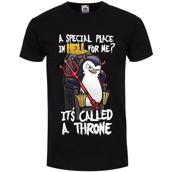 Vêtements Homme T-shirts manches longues Psycho Penguin A Special Place In Hell Noir