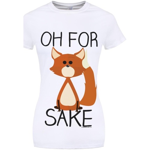 Vêtements Femme T-shirts manches longues Grindstore Oh For Fox Sake Blanc