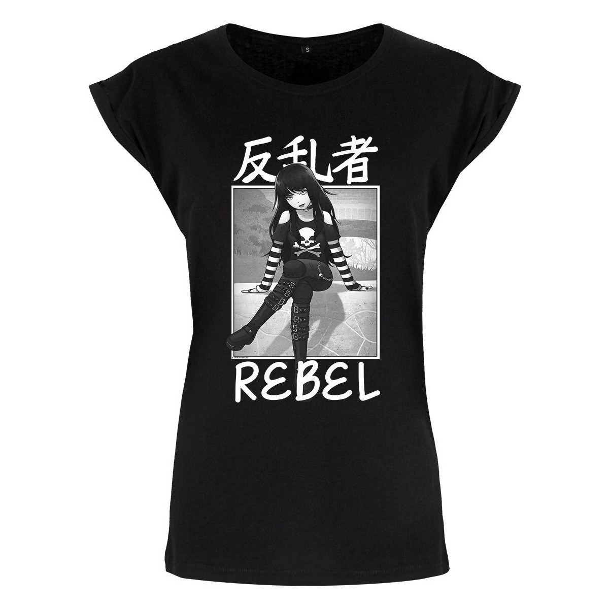 Vêtements Femme T-shirts manches longues Tokyo Spirit Rebel Noir