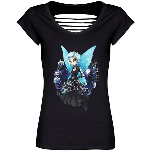 Vêtements Femme T-shirts manches longues Hexxie Make Your Own Magic Noir