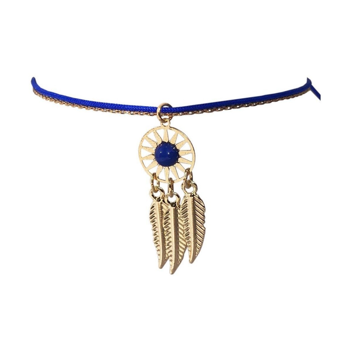 Montres & Bijoux Bracelets Nusa Dua Bracelet fantaisie Bleu Foncé thème Indien pour femme Bleu
