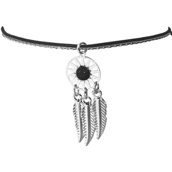 Montres & Bijoux Bracelets Nusa Dua Bracelet Noir pour femme fantaisie thème Indien Argentée Noir