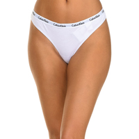 Sous-vêtements Femme Tangas Calvin Klein Jeans D1622T-100 Blanc