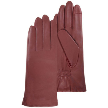Accessoires textile Femme Gants Isotoner gants femme smartouch cuir pleine fleur rouge 85222 Rouge