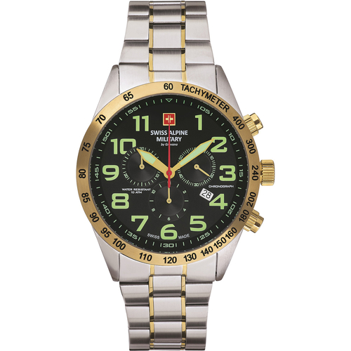 Swiss Military 70.479.144 Homme Montres Analogiques Swiss Alpine Military Swiss Military 70.479.144, Quartz, 45mm, 10ATM Argenté