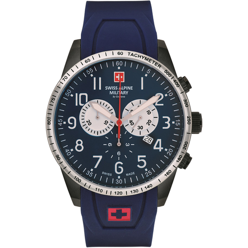 Swiss Military 7029.1174 Homme Montres Analogiques Swiss Alpine Military Swiss Military 70.829.875, Quartz, 45mm, 10ATM Noir