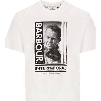 Vêtements Homme Suivi de commande Barbour mts0864 wh32 T-shirt homme Blanc comme neige Blanc