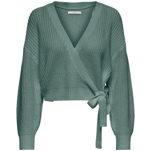 Vêtements Femme Pulls Only Breda Wrap Cardigan - Chinois Green Vert