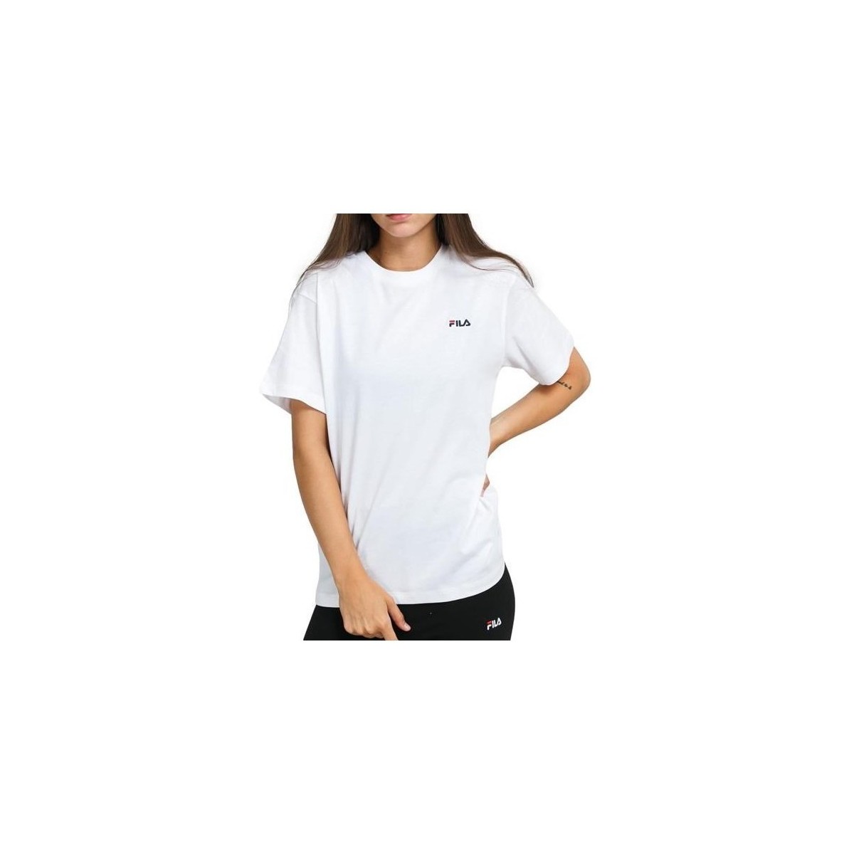 Vêtements Femme T-shirts manches courtes Fila Efrat Tee W Blanc