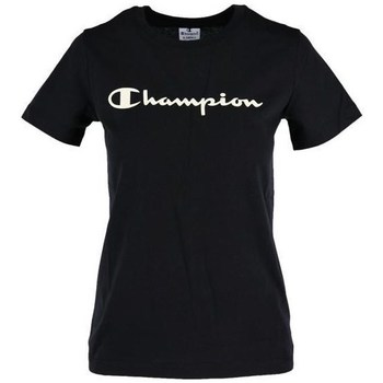 Vêtements Femme T-shirts manches courtes Champion Crewneck Tee Noir