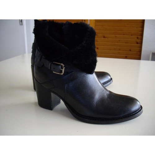 Elizabeth Stuart Bottines cuir noir Noir - Chaussures Bottine Femme 75,00 €