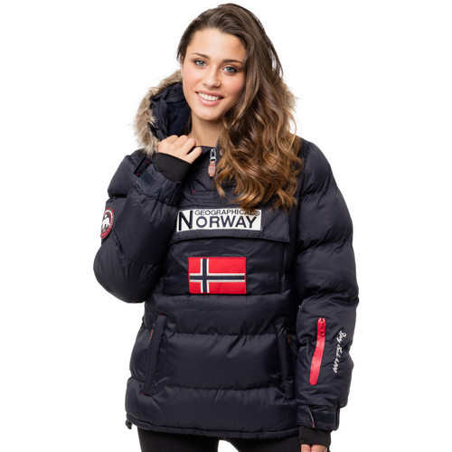Geographical Norway Doudoune Bolide Marine - Vêtements Doudounes Femme  85,99 €