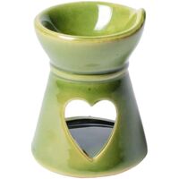 Maison & Déco Ajouter aux préférés Phoenix Import Brûle-Parfum Coeur en céramique Verte Vert