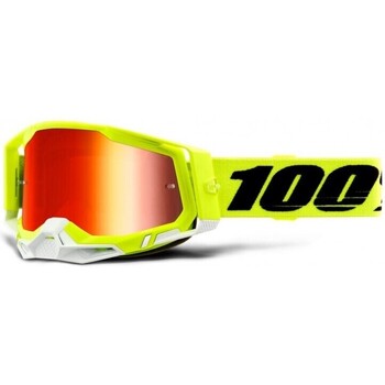 Accessoires Accessoires sport 100 % Feminin 100% Masque Racecraft 2 - Yellow Mirror Multicolore