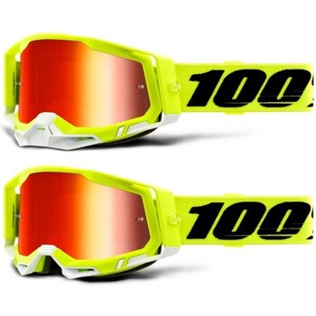 100 % Feminin 100% Masque Racecraft 2 - Yellow Mirror Multicolore